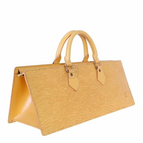 Louis Vuitton Yellow Epi Leather Sac Triangle Bag.  Luxury, Lot #18019