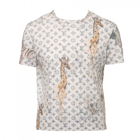 Louis Vuitton Giraffe Monogram Tshirt, Men's Fashion, Tops & Sets