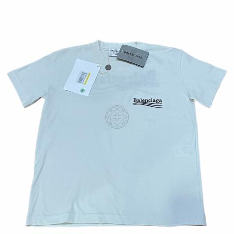 Balenciaga Logo Basic T-shirt Grey