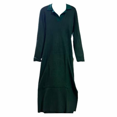 Sell Karl Lagerfeld Collar Knit Dress - Green | HuntStreet.com