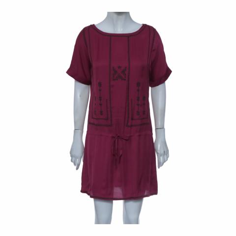 sachin and babi light blue dress Sandro Short Embroidered Dress in Natural main image 1