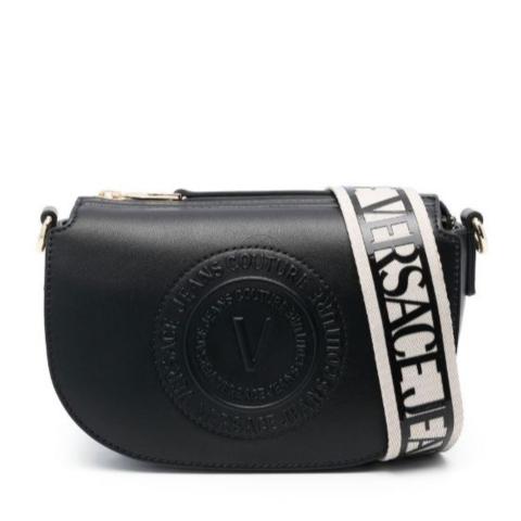 VERSACE JEANS COUTURE ロゴ ショルダーバッグ 黒 Versace Jeans Couture ロゴ ショルダーバッグ | ブラック