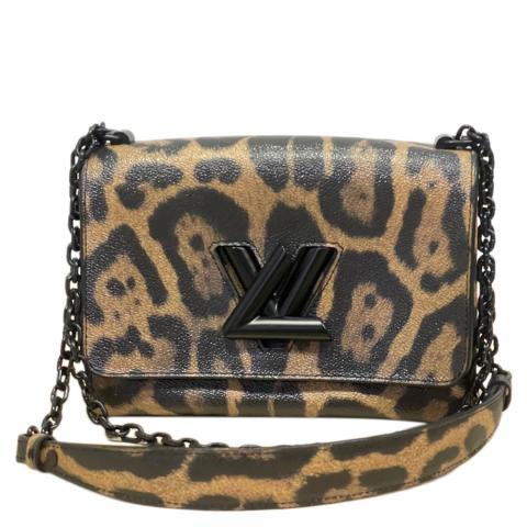 Louis Vuitton Leopard Wild Animal Print Twist Bag