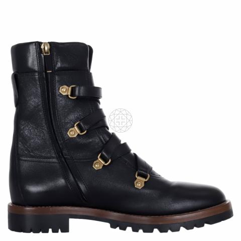 Sell Christian Dior Leather Wildior Hiking Boots Black