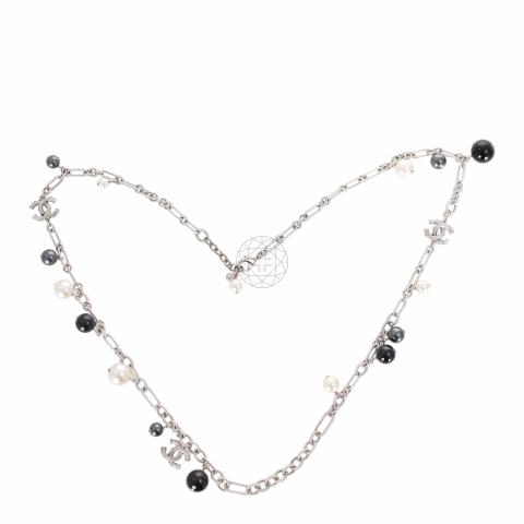 Sell Chanel CC Long Chain Necklace Black