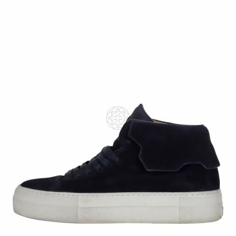 Sell Buscemi Suede High Top Sneakers Navy Blue HuntStreet