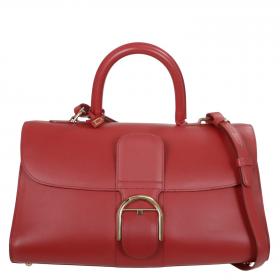 Delvaux Cool Box Shoulder Bag MM Size Trillon Grain Calf Leather
