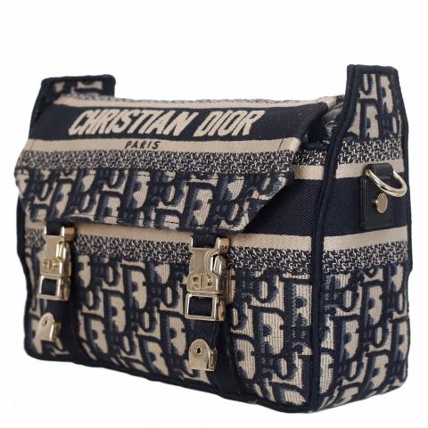 Christian Dior 2022 Small Oblique Diorcamp Messenger Bag - Blue Crossbody  Bags, Handbags - CHR360673