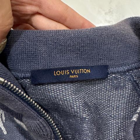 Louis Vuitton 2022 Printed Allover Monogram Hoodie - Blue Sweatshirts &  Hoodies, Clothing - LOU724502