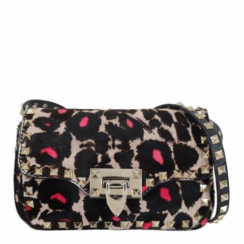 Valentino leopard rockstud bag sale