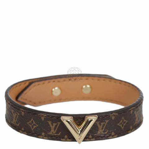 Sell Louis Vuitton Essential V Bracelet Nano Monogram - Brown/Gold