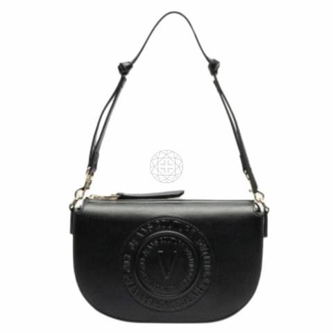 Sell Versace Jeans Couture Halfmoon Crossbody Bag Black