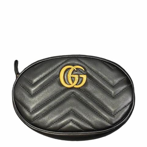 Sell Gucci Marmont Mini Belt Bag in Black GHW Black HuntStreet