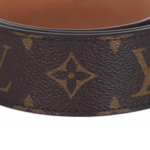 Louis Vuitton LV Initiales Monogram Canvas Belt Brown