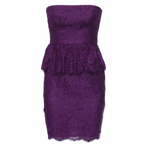 Sell Jill By Jill Stuart Strapless Peplum Lace Dress - Purple |  HuntStreet.com