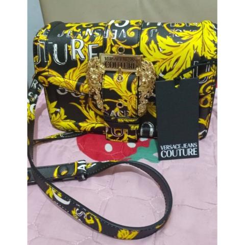 VERSACE JEANS COUTURE: tote bag with Baroque print - Black 1  Versace  Jeans Couture tote bags 71VA4BF971880 online at