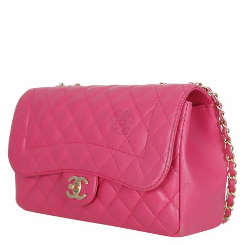 Sell Chanel Lambskin Medium Quilted Mademoiselle Chic Flap Bag - Pink