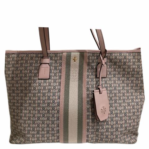 Tory burch gemini online tote pink