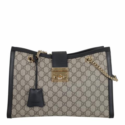 Sell Gucci Padlock GG Shoulder Bag Black Brown HuntStreet