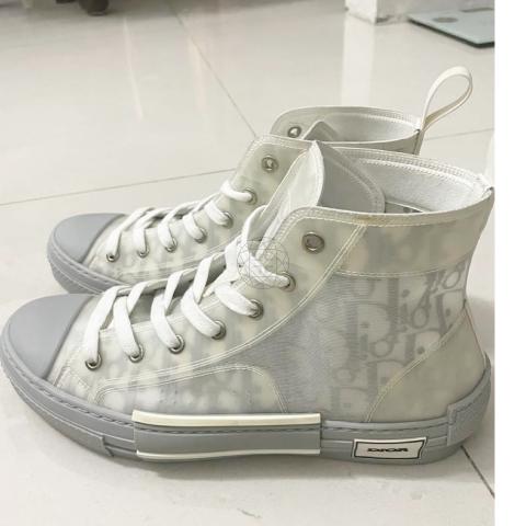 dior high tops grey