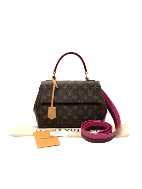 Louis Vuitton bag Cluny BB Monogram Dark brown Leather ref.158622