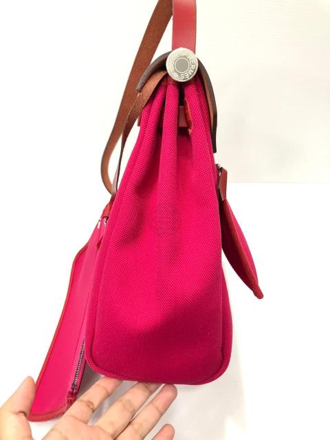 Hermes Herbag Zip 31 Rouge Venetian/Rouge Piment/Rose Extreme