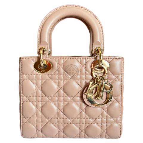 My Lady Dior Lucky Badges Cannage Lambskin Small Bag in Beige with GHW   Bag Religion