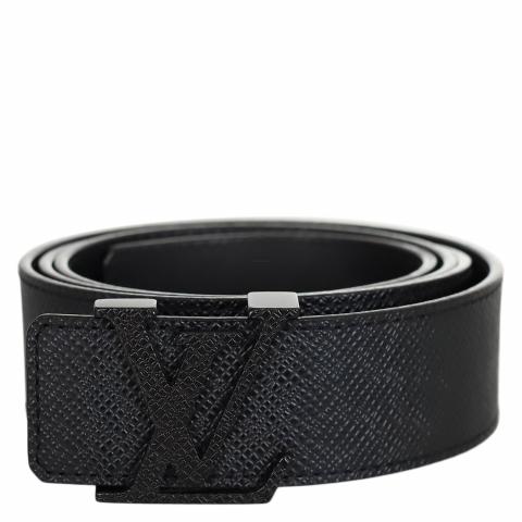 Initiales leather belt Louis Vuitton Black size 95 cm in Leather