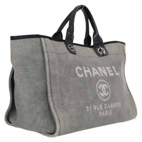 Sell Chanel Medium Deauville Tote - Grey