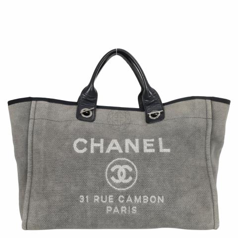 Chanel medium hot sale deauville tote