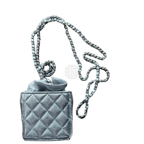 Sell Chanel Nano Cube on Chain Bag - Silver | HuntStreet.com