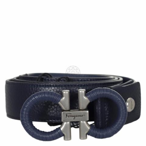 Salvatore Ferragamo Reversable Gancini Buckle Leather Belt