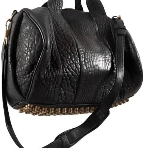 Valentino Black Rocco Shoulder Bag