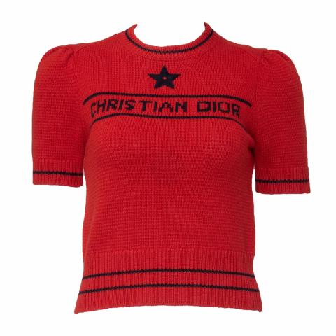 Sell Christian Dior Cashmere Wool Sweater Top Red HuntStreet