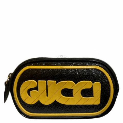 Sell Gucci Logo Belt Bag Black Yellow HuntStreet