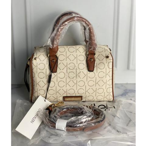 Calvin klein signature satchel best sale