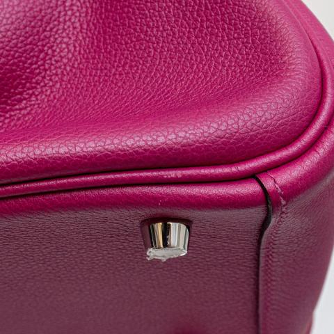 Hermès Lindy 26 Rose Pourpre Evercolor Palladium Hardware PHW — The French  Hunter