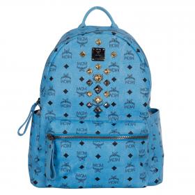 MCM Visetos Studded Backpack - Red Backpacks, Handbags - W3051188