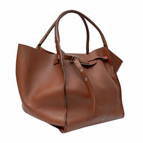 Sell C line Medium Leather Big Bag Brown HuntStreet