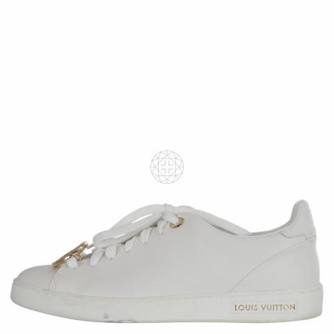 SHOES SNEAKERS LOUIS VUITTON SNEAKERS FRONTROW LV 35 White leather  ref.1019664 - Joli Closet