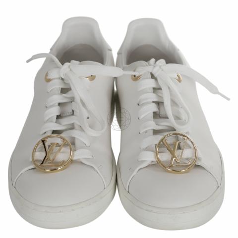 Frontrow leather trainers Louis Vuitton White size 35 EU in Leather -  24206995