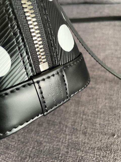 Leather bag Louis Vuitton x Yayoi Kusama Black in Leather - 35834896