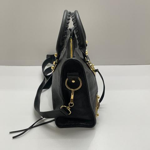 Sell Balenciaga Small City Metallic Edge Bag - Black