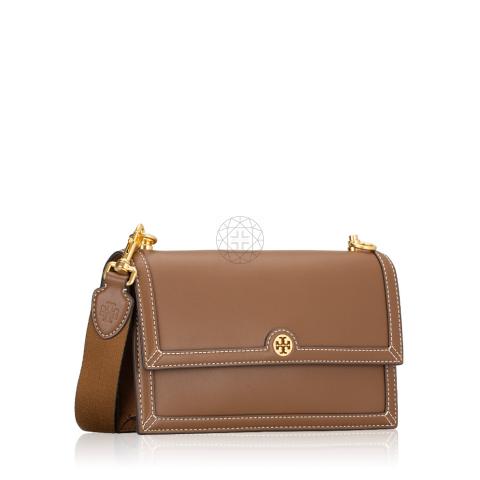 Jual TORY BURCH Tory Burch T Monogram Leather Camera Bag Moose Original  2023