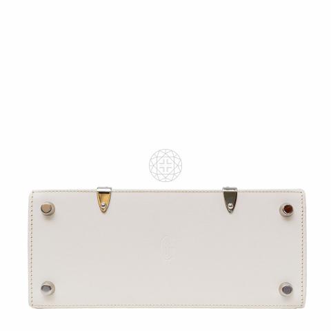Goyard Saigon Structure Mini Bag White in Canvas/Cowhide Leather with  Silver-tone - US