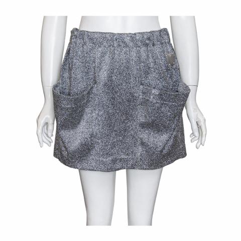 Louis Vuitton® Oversized Pocket Glitter Mini Skirt SiLVer. Size S0