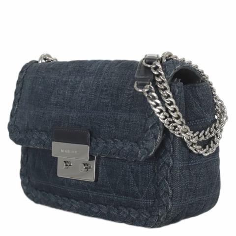 Sell Michael Kors Sloan Denim Shoulder Bag Blue HuntStreet
