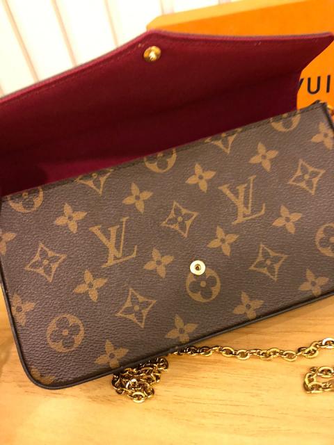 Louis Vuitton Felicie Monogram Brown Leather ref.486107 - Joli Closet