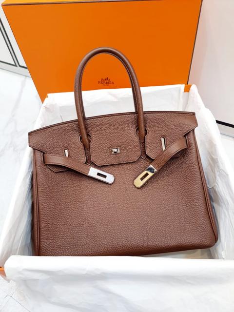 USD50OFF】Hermes PHW Birkin 30 Handbag Shoulder Bag Togo Chocolate Brown