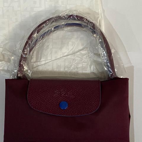 Sell Longchamp Medium Le Pliage Short Handle Bag Purple